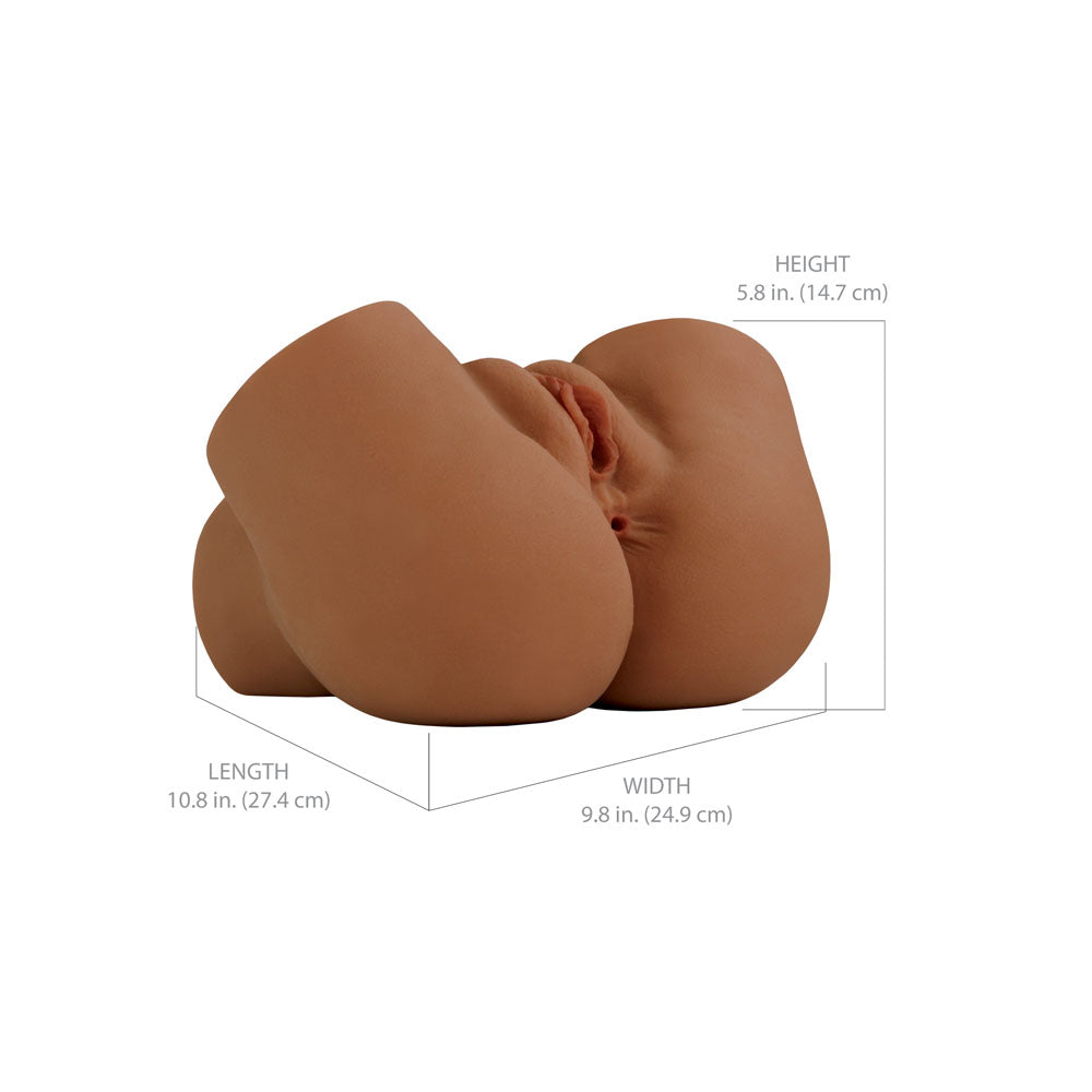 PDX Elite Back That Ass Up - Brown - Brown USB Rechargeable Auto Mega Masturbator Pipedream