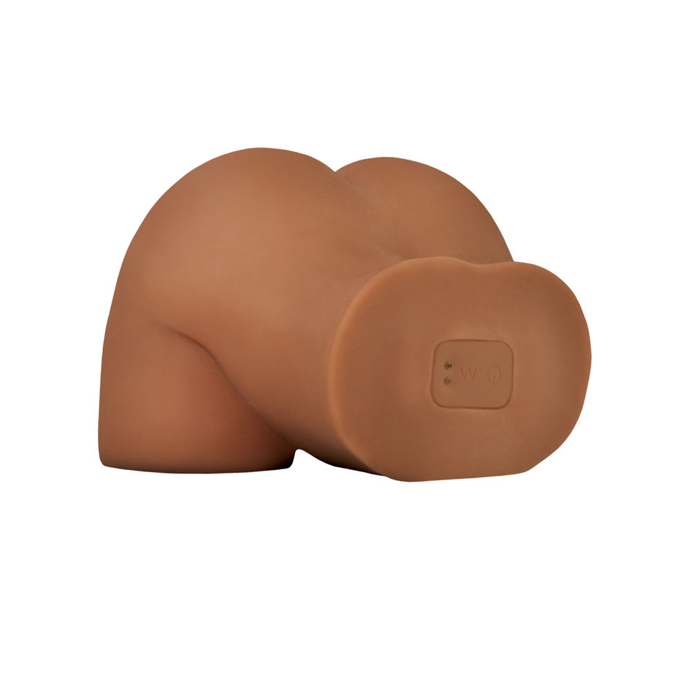 PDX Elite Shake That Ass - Brown - Brown USB Rechargeable Vibrating Mega Masturbator Pipedream