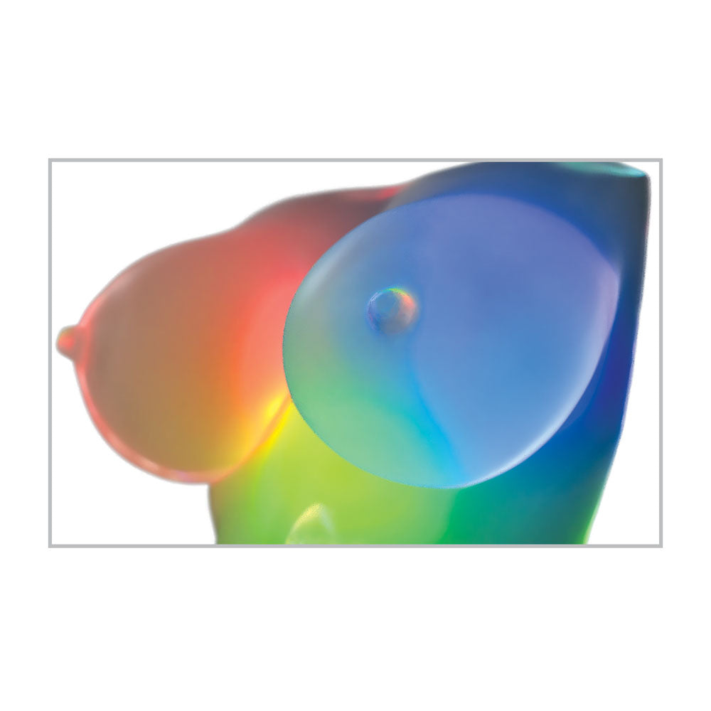 PDX Elite Go-Go Bator LED Mega Masturbator - Clear with LED Mini Torso Masturbator Pipedream