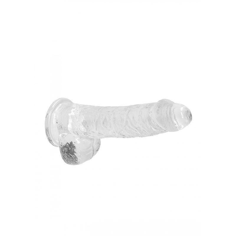 REALROCK 6'' Realistic Dildo With Balls - Clear 15.2 cm Dong Shots Toys
