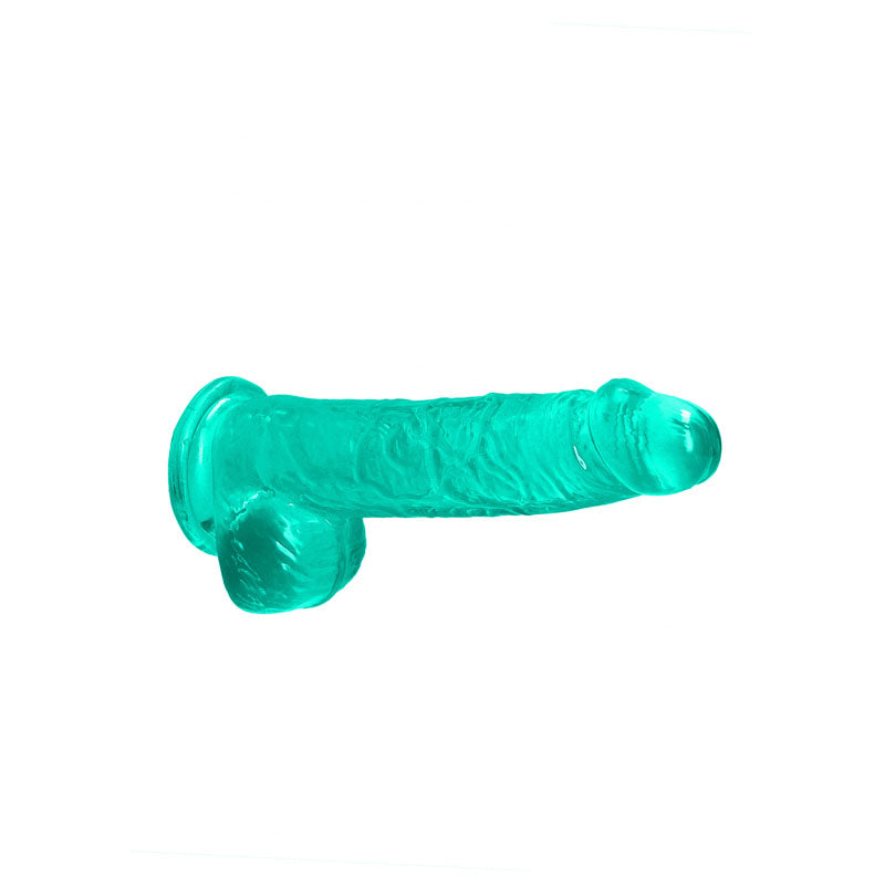 REALROCK 6'' Realistic Dildo With Balls - Turquoise 15.2 cm Dong Shots Toys
