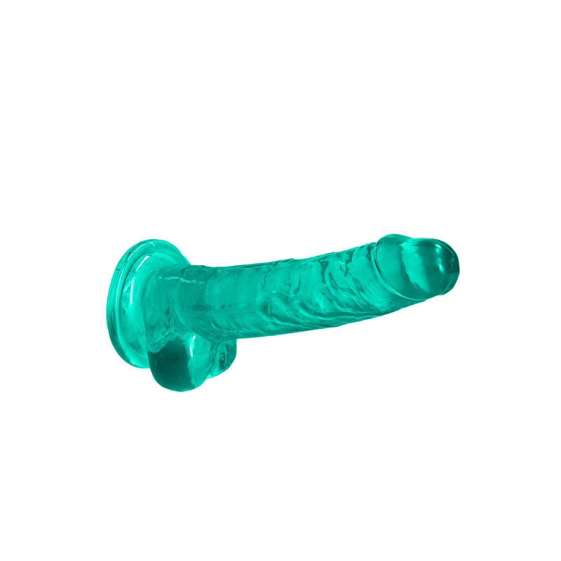 REALROCK 7'' Realistic Dildo With Balls - Turquoise 17.8 cm Dong Realrock