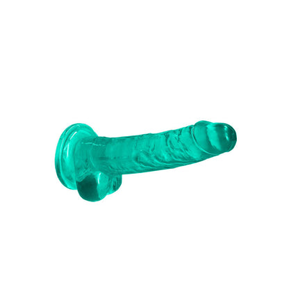 REALROCK 7'' Realistic Dildo With Balls - Turquoise 17.8 cm Dong Realrock