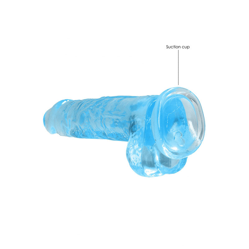 REALROCK 8'' Realistic Dildo With Balls - Blue 20.3 cm Dong Realrock