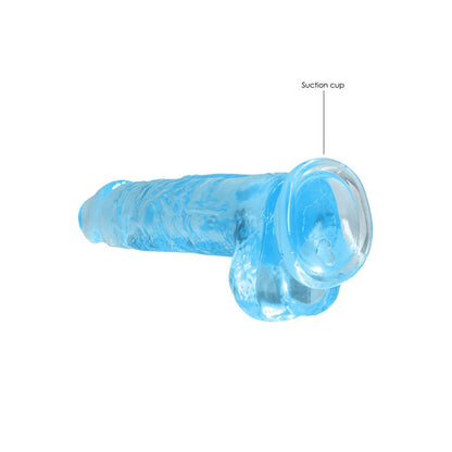 REALROCK 8'' Realistic Dildo With Balls - Blue 20.3 cm Dong Realrock