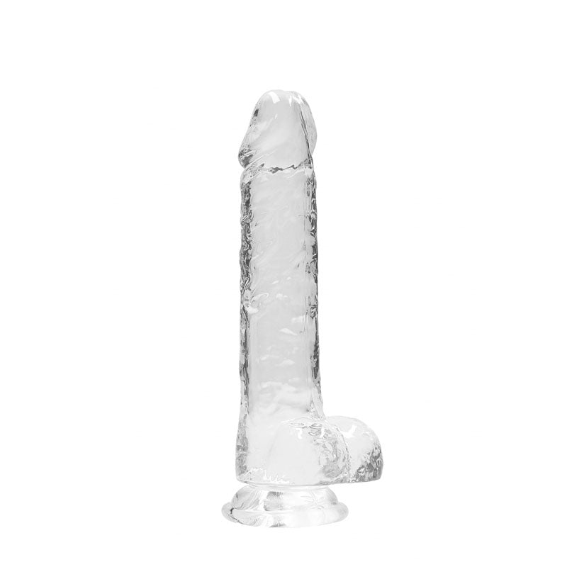 REALROCK 8'' Realistic Dildo With Balls - Clear 20.3 cm Dong Shots Toys