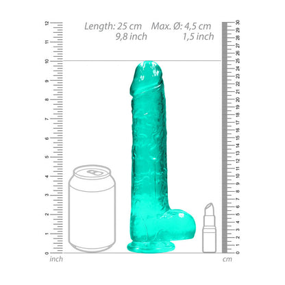 REALROCK Realistic Dildo With Balls 9IN - Realrock