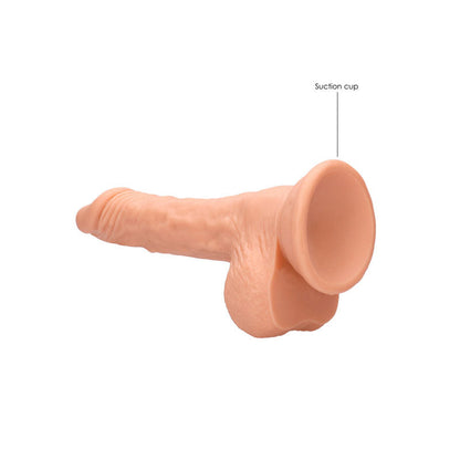 REALROCK 7'' Realistic Dildo With Balls - Flesh 17.8 cm Dong Shots Toys