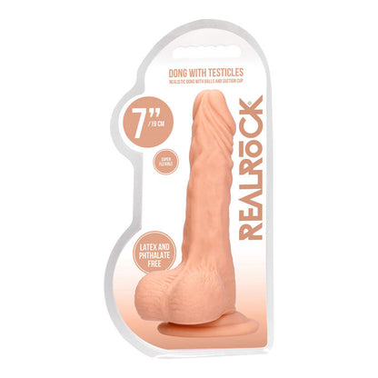 REALROCK 7'' Realistic Dildo With Balls - Flesh 17.8 cm Dong Shots Toys
