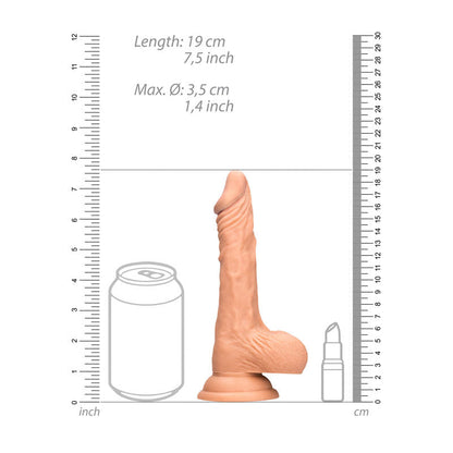 REALROCK 7'' Realistic Dildo With Balls - Flesh 17.8 cm Dong Shots Toys