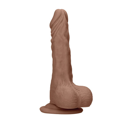 REALROCK 8'' Realistic Dong with Balls - Tan - Tan 20.3 cm Dong Shots Toys