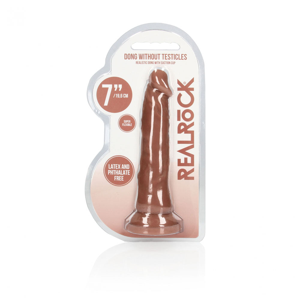 REALROCK 7'' Realistic Dildo - Tan - Tan 17.8 cm Dong Shots Toys