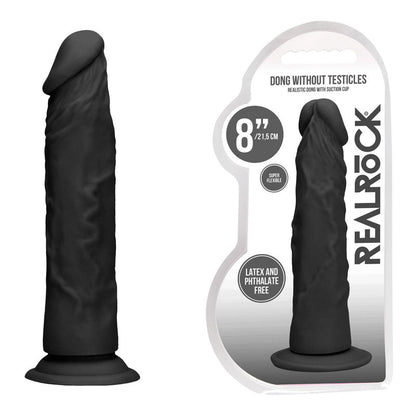 REALROCK 8'' Realistic Dildo - Black 20.3 cm Dong Shots Toys