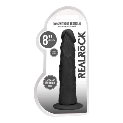 REALROCK 8'' Realistic Dildo - Black 20.3 cm Dong Shots Toys