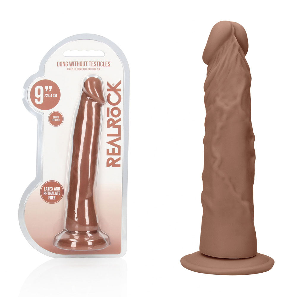 REALROCK 9'' Realistic Dildo - Tan - Tan 22.9 cm Dong Shots Toys