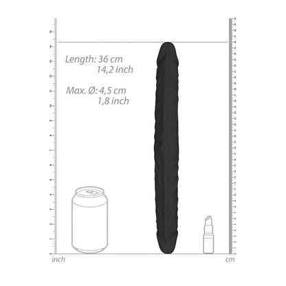 REALROCK 14'' Double Dildo - Black 36 cm Double Dong Shots Toys
