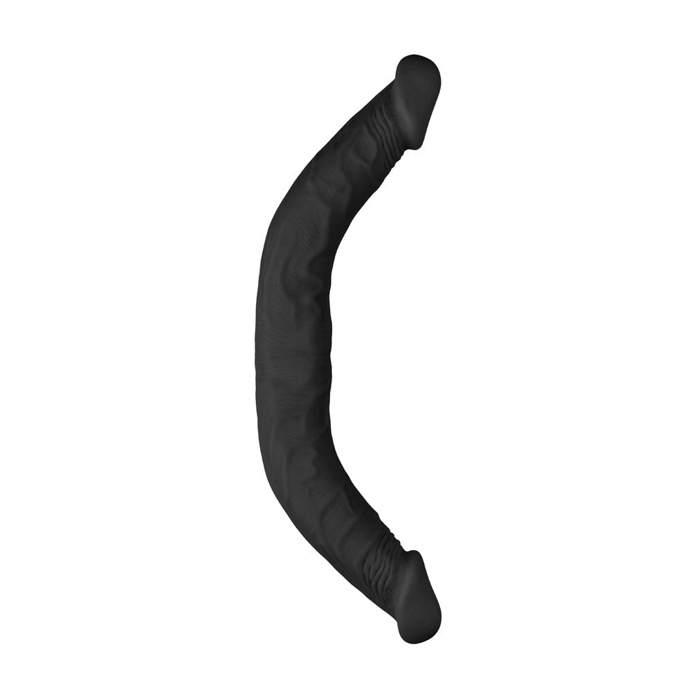 REALROCK 18'' Double Dildo - Black - Black 46 cm Double Dong Shots Toys