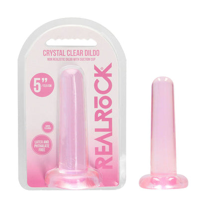 REALROCK Non Realistic Dildo With Suction Cup - 13.5 cm - Pink 13.5 cm Dong Shots Toys