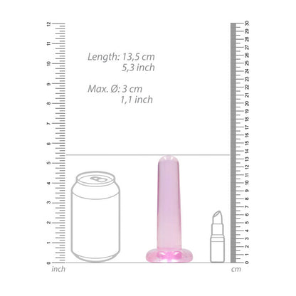 REALROCK Non Realistic Dildo With Suction Cup - 13.5 cm - Pink 13.5 cm Dong Shots Toys