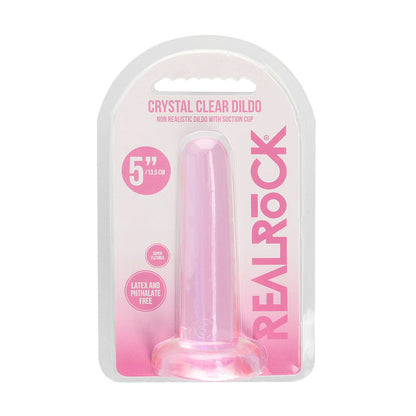REALROCK Non Realistic Dildo With Suction Cup - 13.5 cm - Pink 13.5 cm Dong Shots Toys
