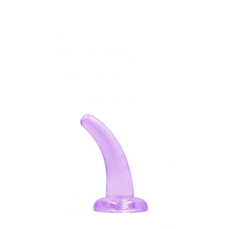 REALROCK Non Realistic Dildo With Suction Cup - 11.5 cm - Purple 11.5 cm Curved Pegging Dong Shots Toys