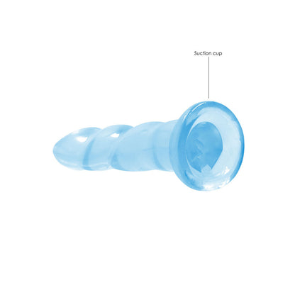 REALROCK Dildo With Suction - 17 cm - Blue - Blue 17 cm Dildo Shots Toys