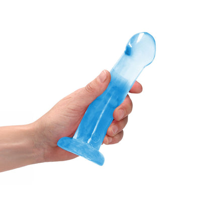 REALROCK Non Realistic Dildo With Suction Cup - 17 cm - Blue - Blue 17 cm Dong Shots Toys