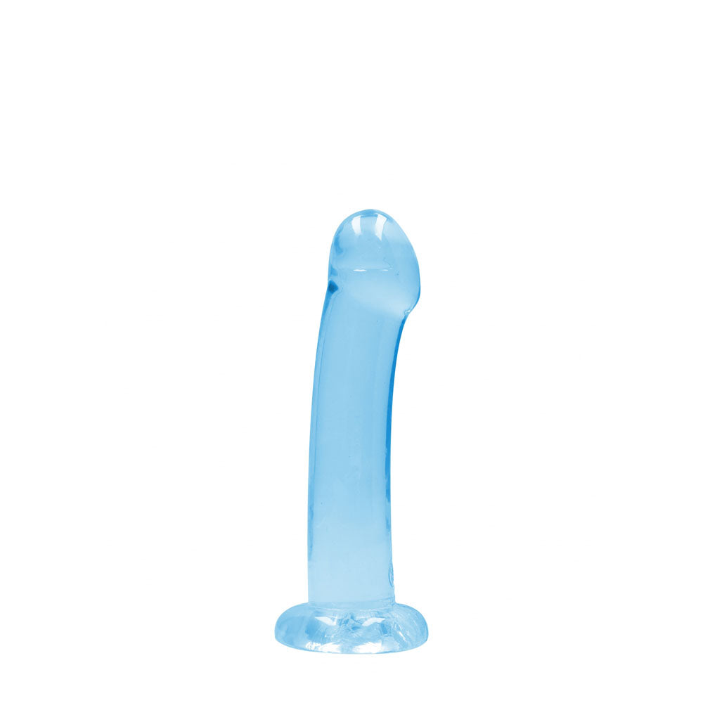 REALROCK Non Realistic Dildo With Suction Cup - 17 cm - Blue - Blue 17 cm Dong Shots Toys