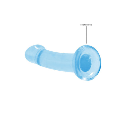 REALROCK Non Realistic Dildo With Suction Cup - 17 cm - Blue - Blue 17 cm Dong Shots Toys