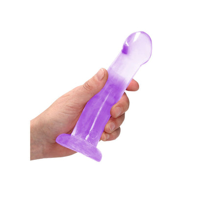 REALROCK Non Realistic Dildo With Suction Cup - 17 cm - Purple 17 cm Dong Shots Toys