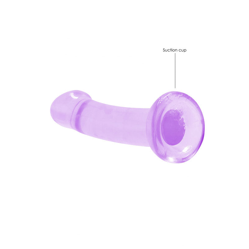 REALROCK Non Realistic Dildo With Suction Cup - 17 cm - Purple 17 cm Dong Shots Toys