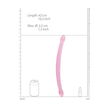 REALROCK Non Realistic Double Dong 17'' - Pink 42 cm Double Dong Shots Toys