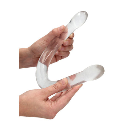 REALROCK Non Realistic Double Dong 17'' - Clear 43 cm Double Dong Shots Toys