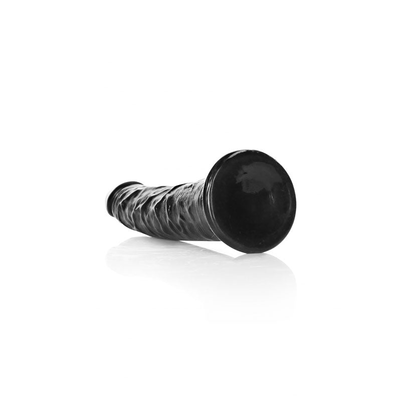 REALROCK Realistic Slim 6'' without Balls Black Dildo - Club X