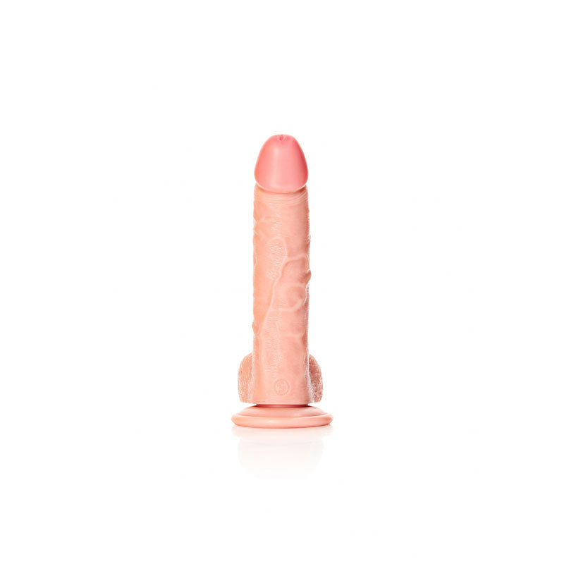 Realrock Realistic Curved Dildo with Balls 8" - Club X