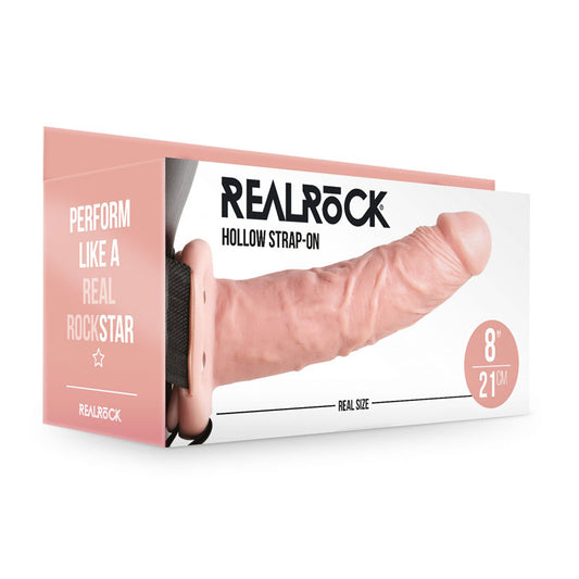 REALROCK Hollow Strap-on - 20.5 cm Flesh - Flesh 20.5 cm Hollow Strap-On Flesh - Club X