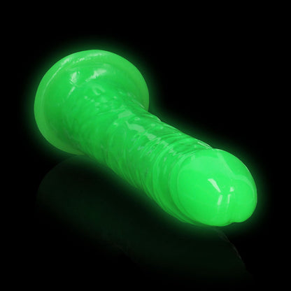 REALROCK 29 cm Slim Glow in the Dark Neon - Green - Glow in Dark Green 29 cm (11'') Dong Shots Toys