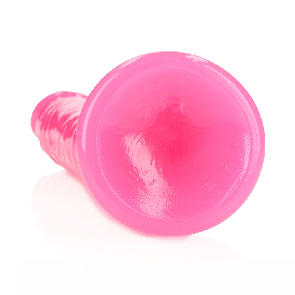 REALROCK 29 cm Slim Glow in the Dark Neon - Pink - Glow in Dark Pink 29 cm (11'') Dong Shots Toys