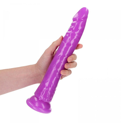 REALROCK 29 cm Slim Glow in the Dark Neon - Purple - Glow in Dark Purple 29 cm (11'') Dong Shots Toys