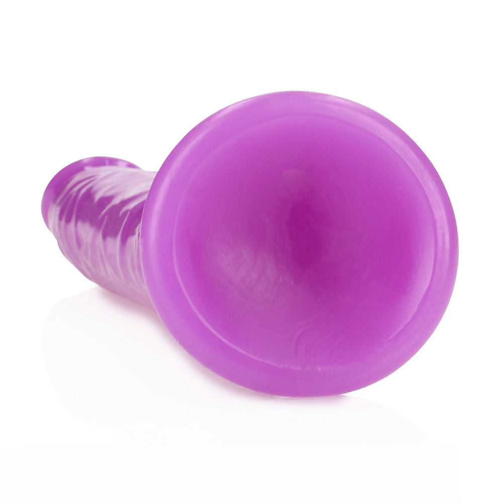 REALROCK 29 cm Slim Glow in the Dark Neon - Purple - Glow in Dark Purple 29 cm (11'') Dong Shots Toys