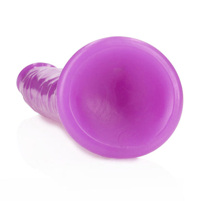 REALROCK 29 cm Slim Glow in the Dark Neon - Purple - Glow in Dark Purple 29 cm (11'') Dong Shots Toys