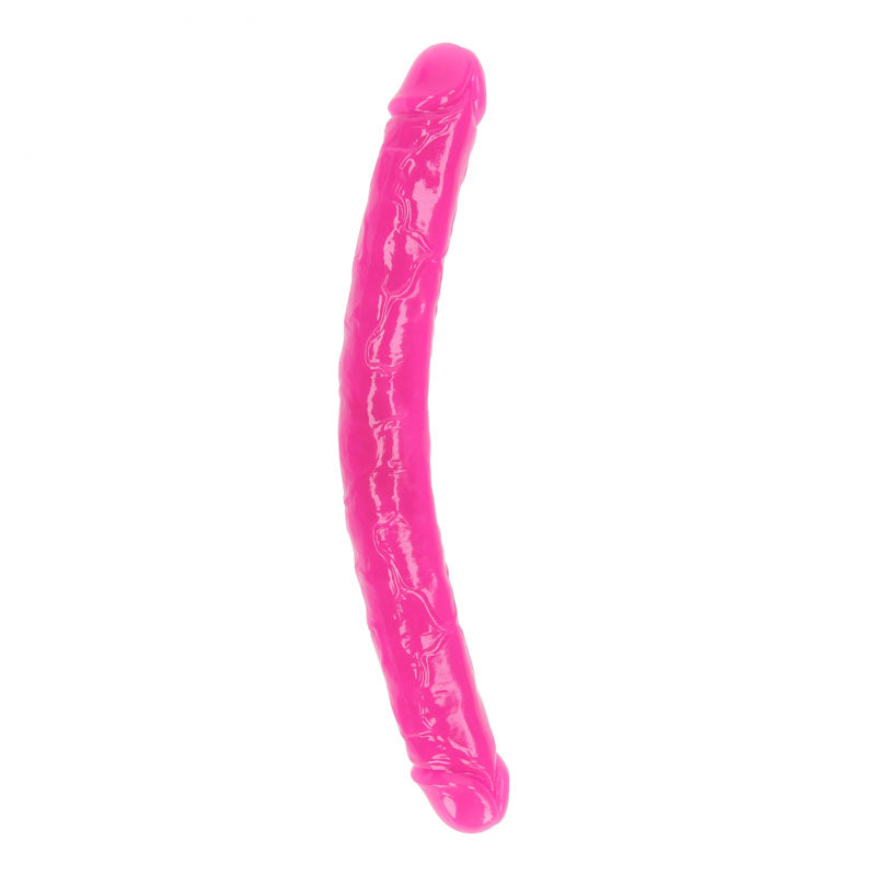 REALROCK 38 cm Double Dong Glow - Pink - Pink 38 cm (15'') Double Dong Shots Toys