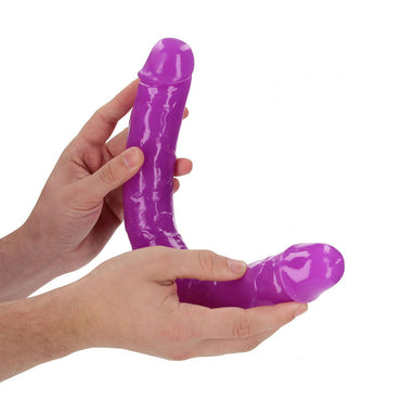REALROCK 38 cm Double Dong Glow - Purple - Purple 38 cm (15'') Double Dong Shots Toys