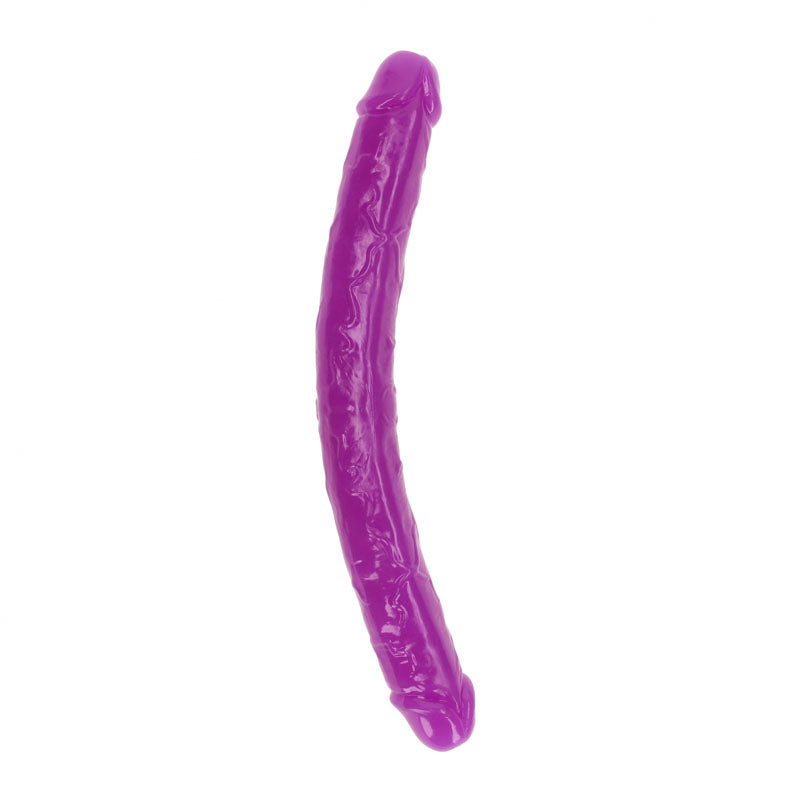 REALROCK 38 cm Double Dong Glow - Purple - Purple 38 cm (15'') Double Dong Shots Toys