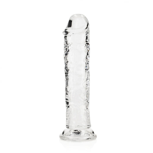 REALROCK 18 cm Straight Dildo - Clear - Clear 18 cm (7'') Dong Clear - Club X