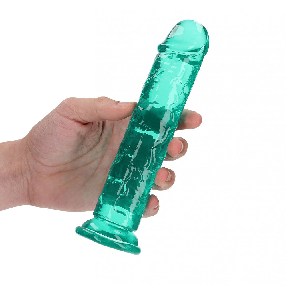 REALROCK 18 cm Straight Dildo - Turquoise - Turquoise 18 cm (7'') Dong Shots Toys