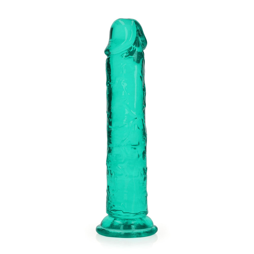 REALROCK 18 cm Straight Dildo - Turquoise - Turquoise 18 cm (7'') Dong Shots Toys