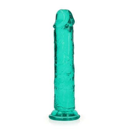 REALROCK 18 cm Straight Dildo - Turquoise - Turquoise 18 cm (7'') Dong Shots Toys
