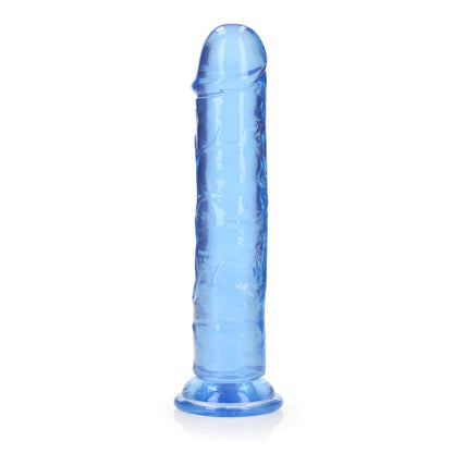 REALROCK 20 cm Straight Dildo - Blue - Blue 20 cm (8'') Dong Shots Toys