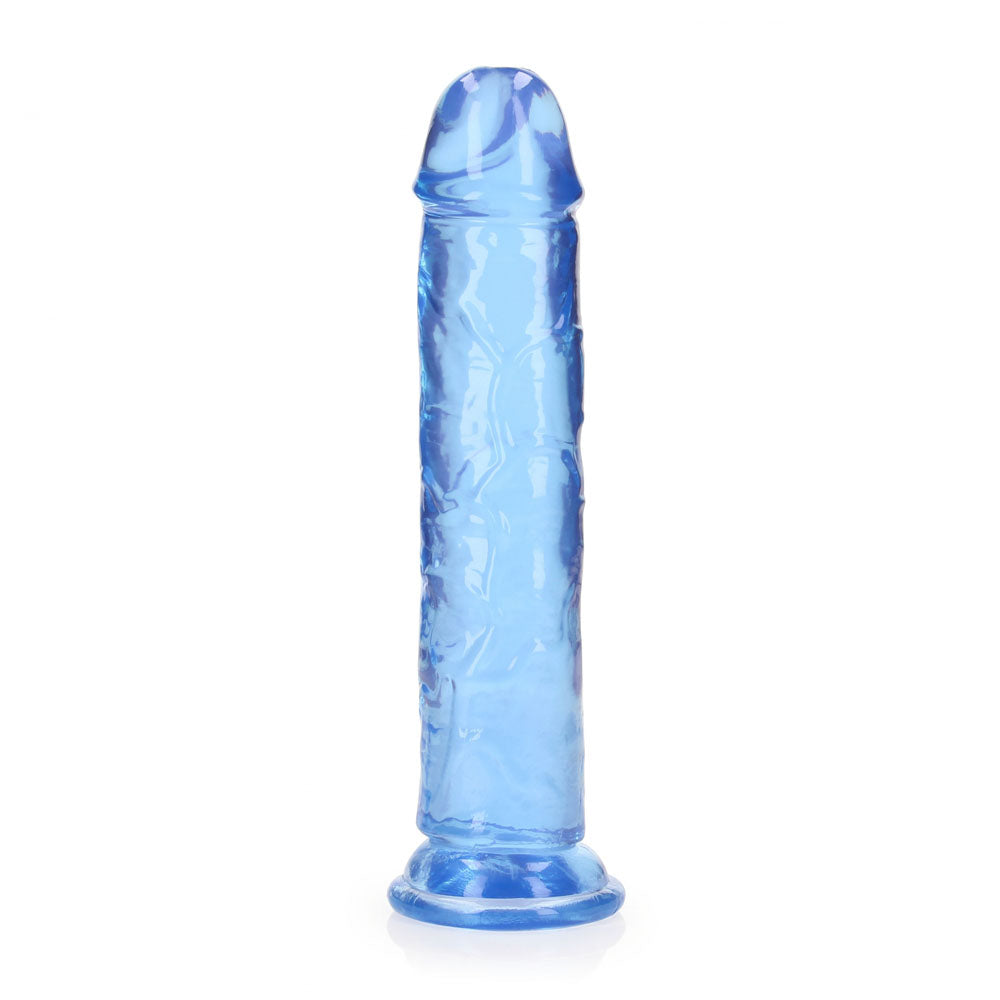 REALROCK 20 cm Straight Dildo - Blue - Blue 20 cm (8'') Dong Shots Toys